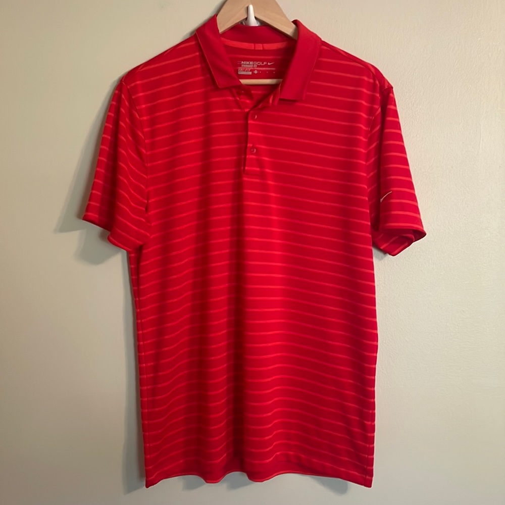 Nike Men’s Golf Polo Shirt Ted Orange M Medium